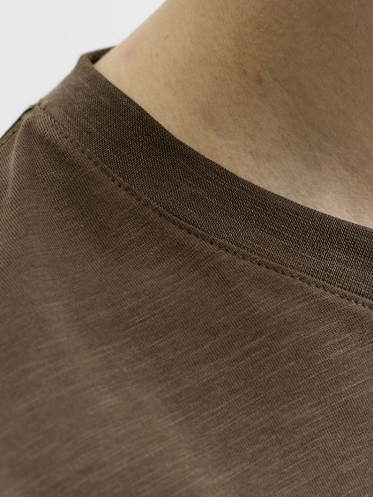 JJEDOVER SLUB TEE SS NOOS 307144 Cocoa