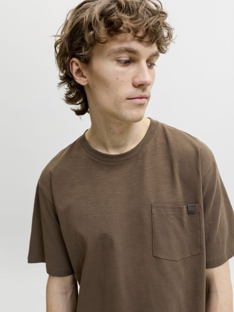 JJEDOVER SLUB TEE SS NOOS 307144 Cocoa