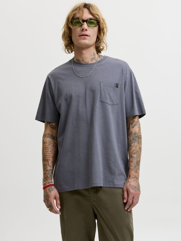 JJEDOVER SLUB TEE SS NOOS 176720 Turbulen