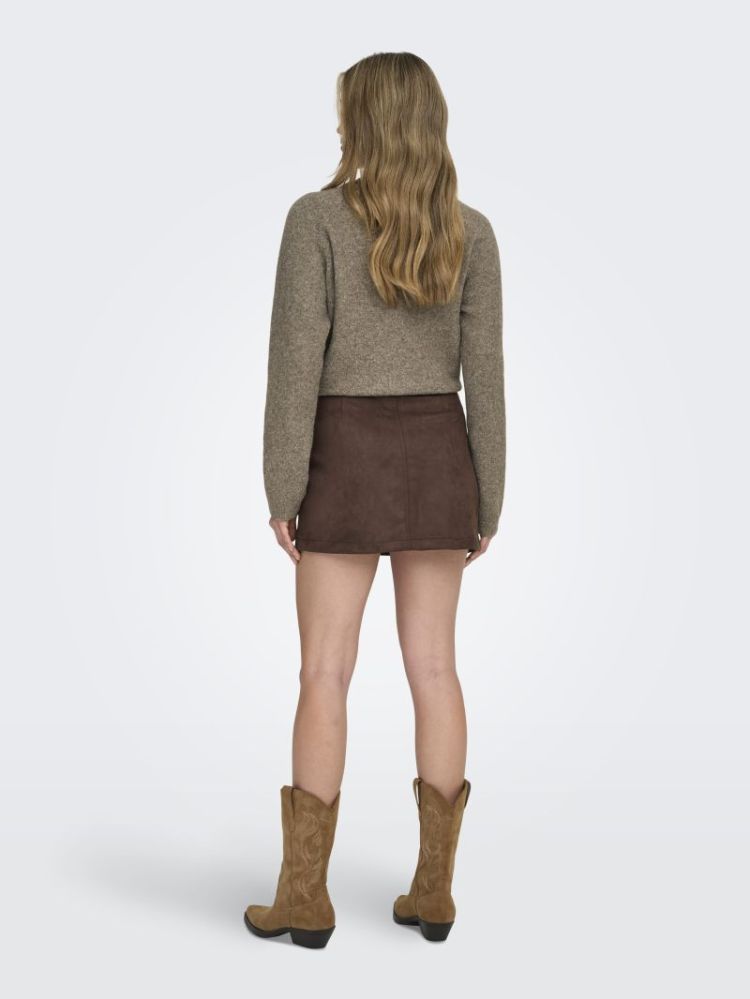 ONLAMAZING-STINA FAUX SUEDE SK 244915 Chocolat