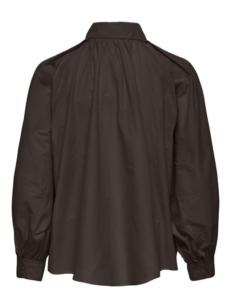 ONLRIVER LS SHIRT OX WVN 237375 Coffee B
