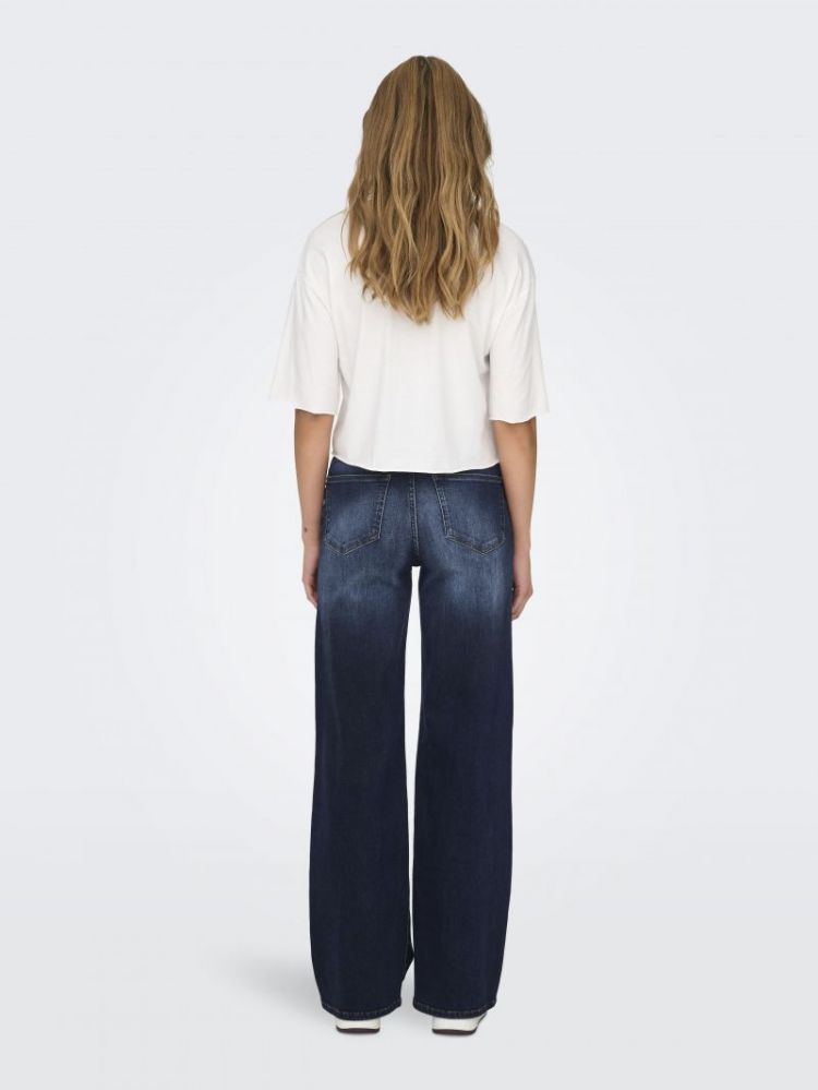 ONLMADISON BLUSH HW WIDE DNM R 177938 Dark Blu