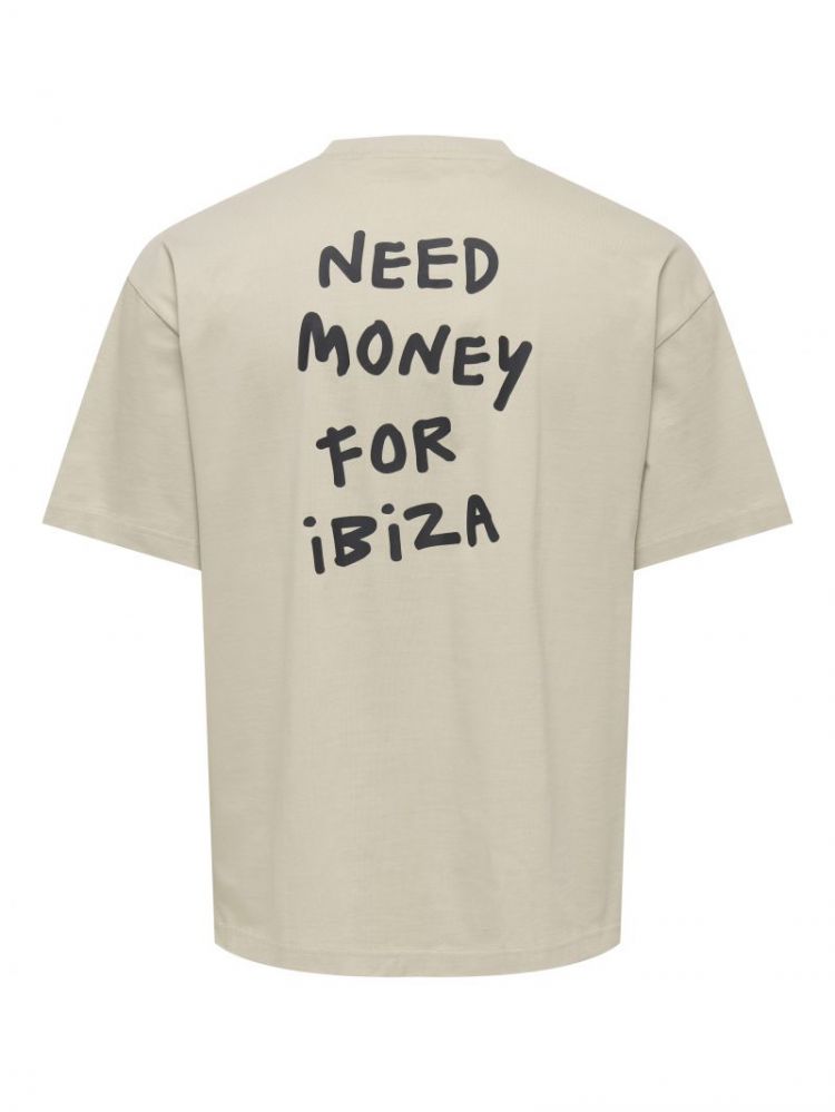 ONSMONEY LIFE LOOSE SS TEE 261395001 Silve