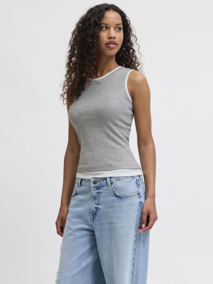 JXHENNA STR SL CONTRAST TOP JR 179085002 Light