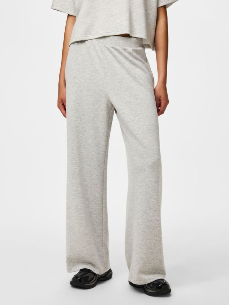 PCPOLLY HW SWEAT PANTS MWM JRS 179273 Light Gr