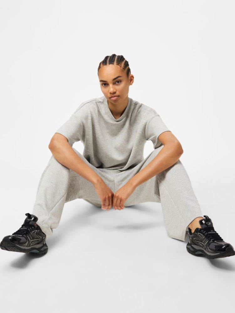 PCPOLLY HW SWEAT PANTS MWM JRS 179273 Light Gr
