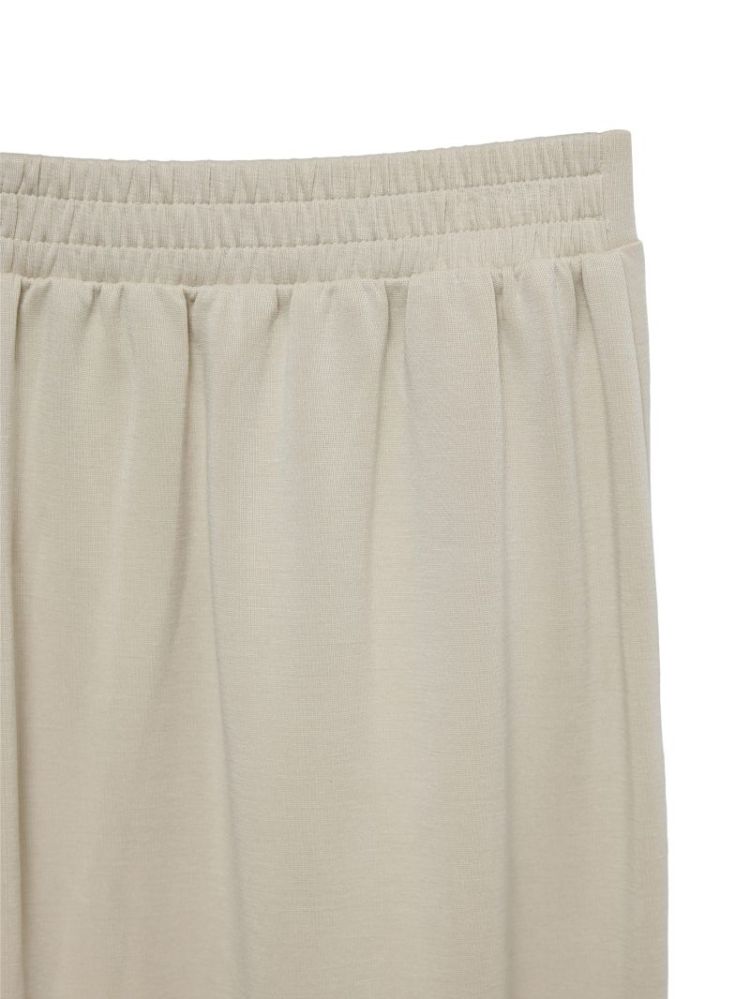 VMELLA HW WIDE PANT JRS 175626 Oatmeal