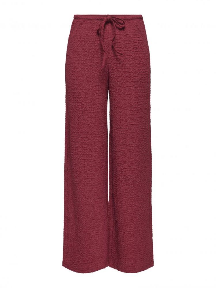ONLERIKKA HW WIDE CRINKLE PANT 234335 Brick Re