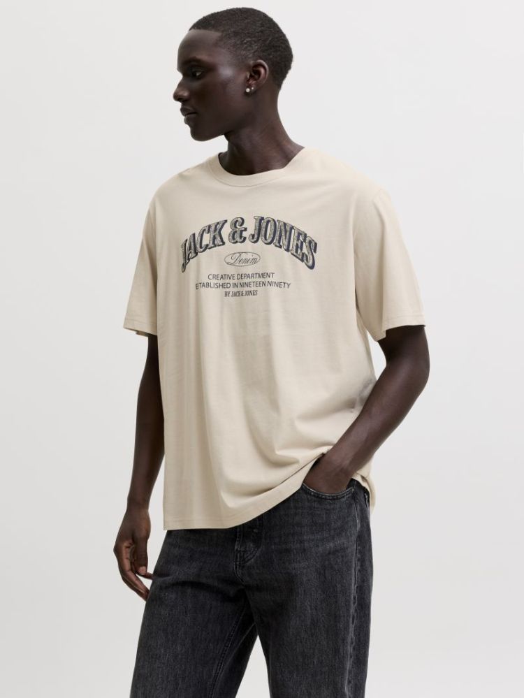 JJEDENVER LOGO TEE SS O-NECK S 176631 Moonbeam