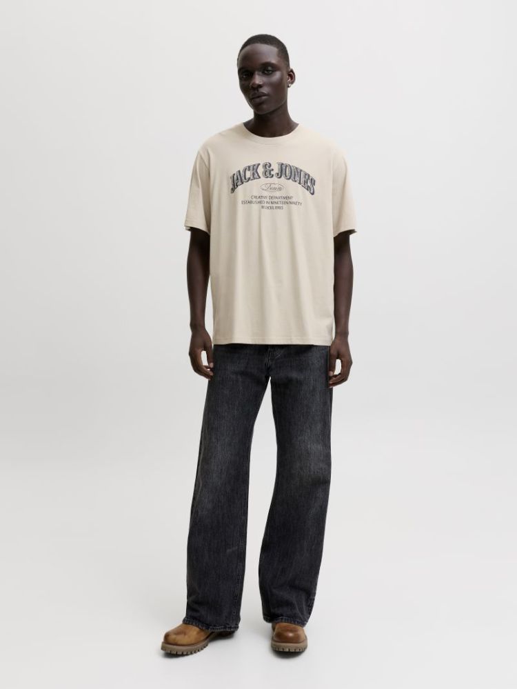 JJEDENVER LOGO TEE SS O-NECK S 176631 Moonbeam