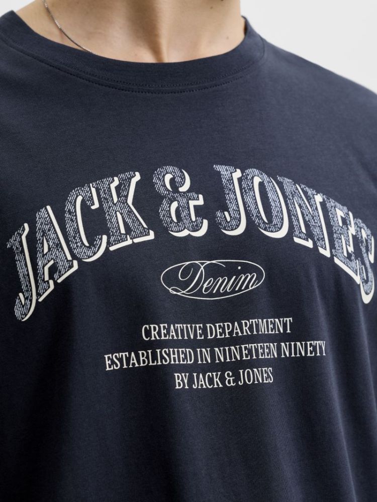 JJEDENVER LOGO TEE SS O-NECK S 175876 Navy Bla