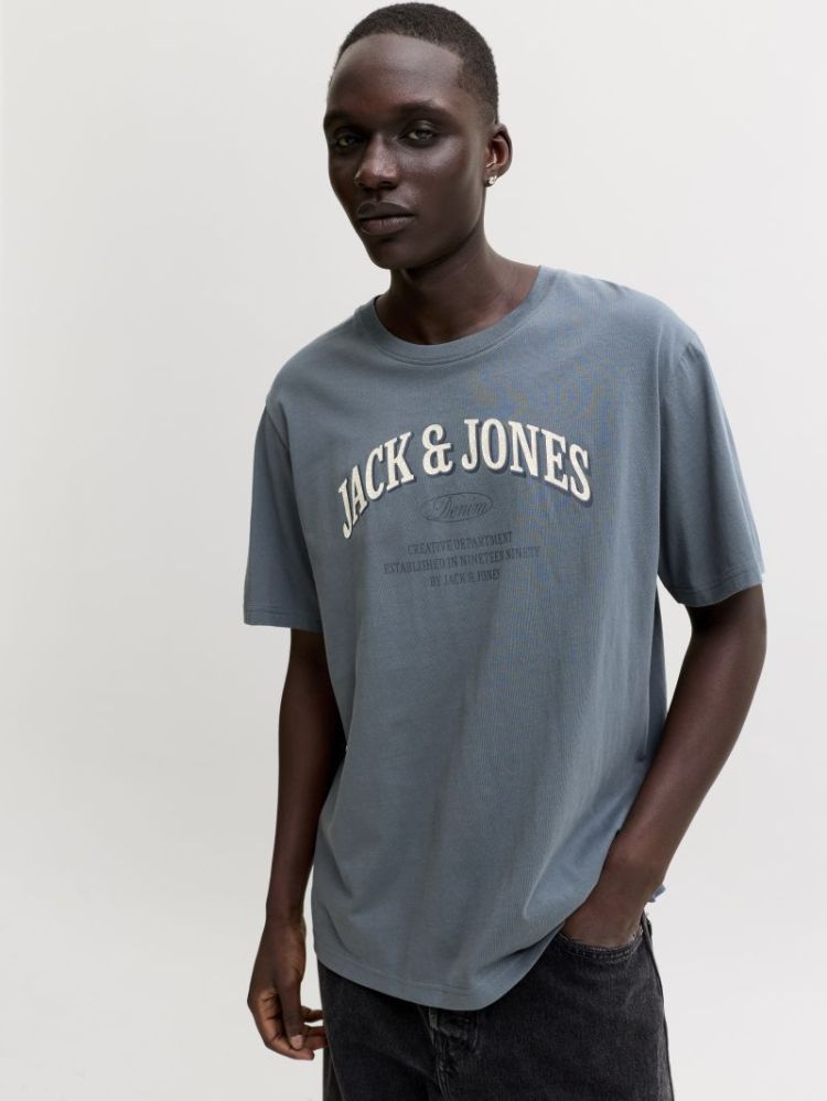 JJEDENVER LOGO TEE SS O-NECK S 176720 Turbulen