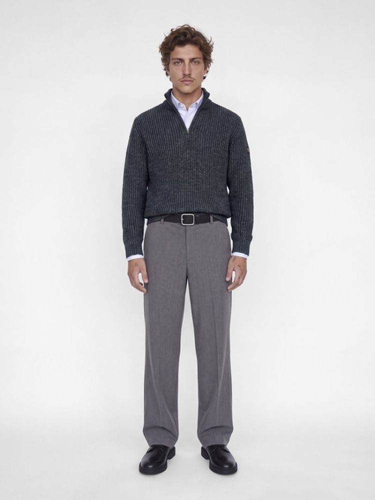 JJROOSTER KNIT HALF ZIP 175876001 Navy