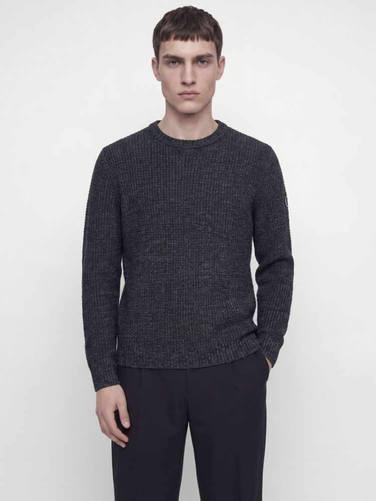 JJLUKE KNIT CREW NECK AW26 175876001 Navy