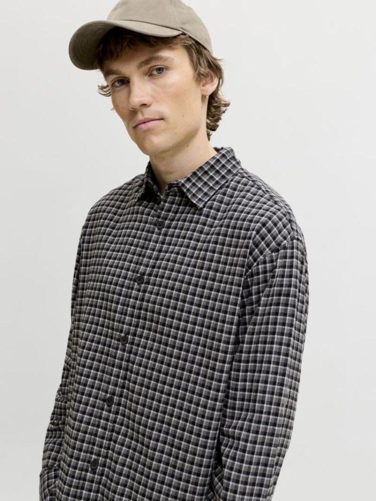 JJCARTER CHECK SHIRT LS SN 178012 Black
