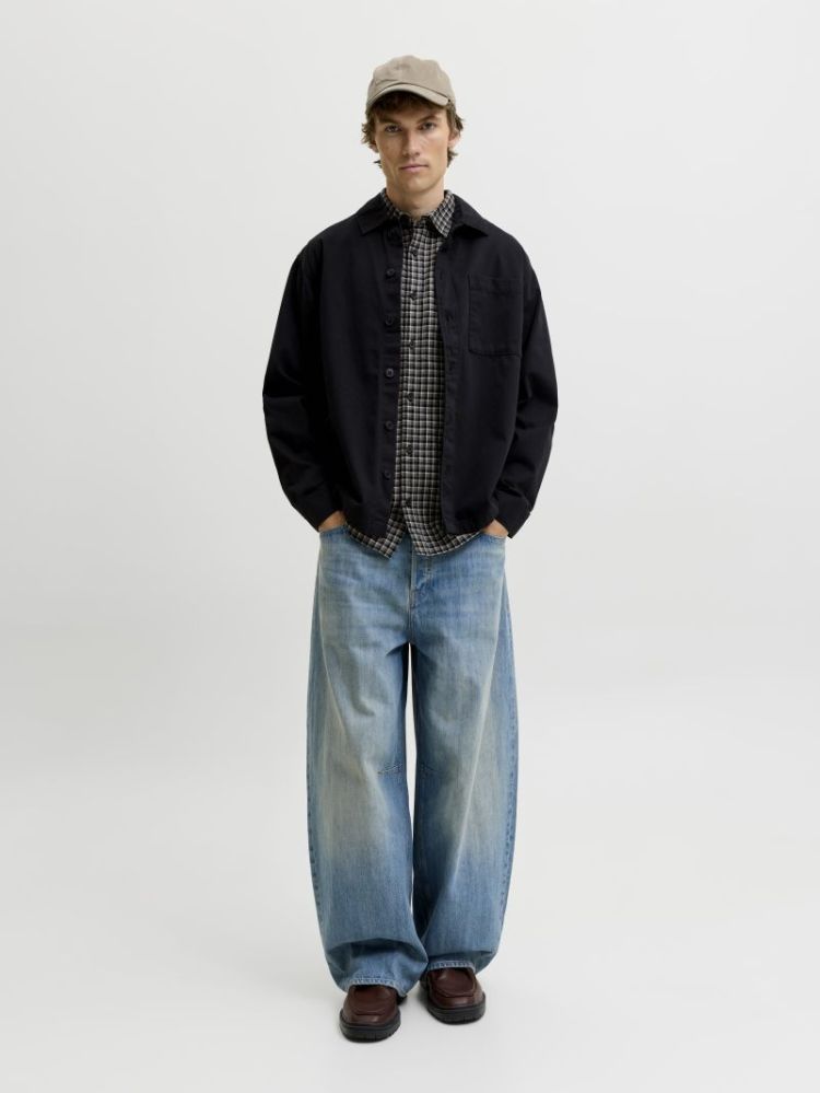JJCARTER CHECK SHIRT LS SN 178012 Black
