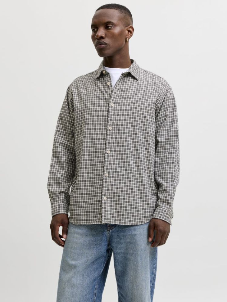 JJCARTER CHECK SHIRT LS SN 177642 Cloud Da