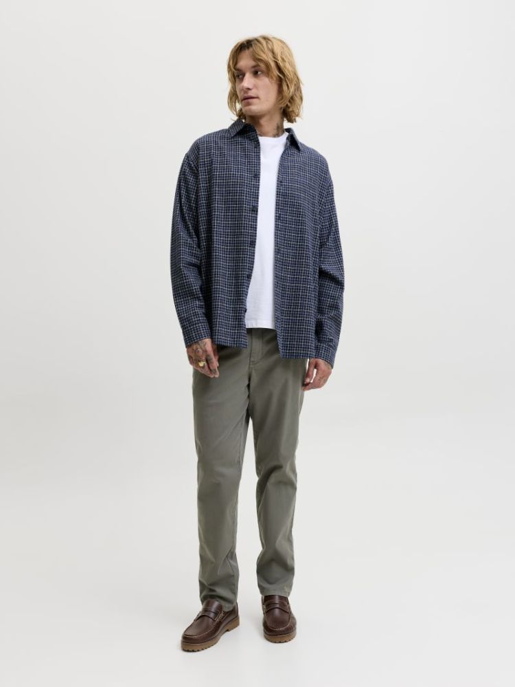 JJCARTER CHECK SHIRT LS SN 175876 Navy Bla