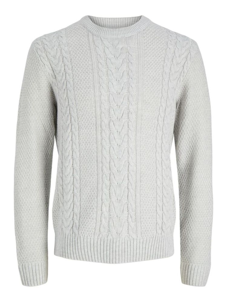 JJJAMES KNIT CREW NECK 200349 White Me