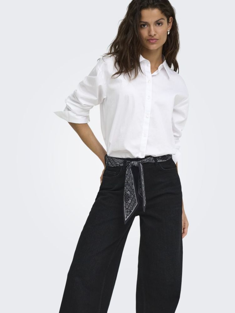 JDYVERA HW X-WID SCARF JEANS B 179674001 Black