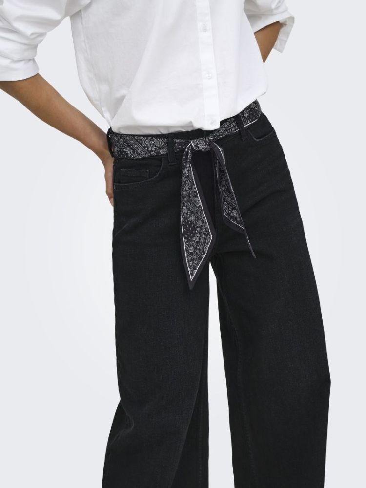 JDYVERA HW X-WID SCARF JEANS B 179674001 Black