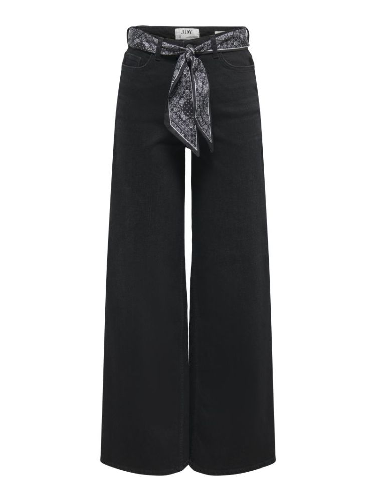 JDYVERA HW X-WID SCARF JEANS B 179674001 Black