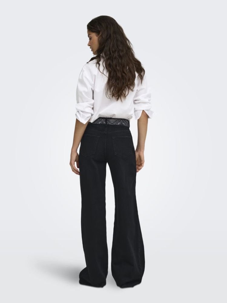 JDYVERA HW X-WID SCARF JEANS B 179674001 Black