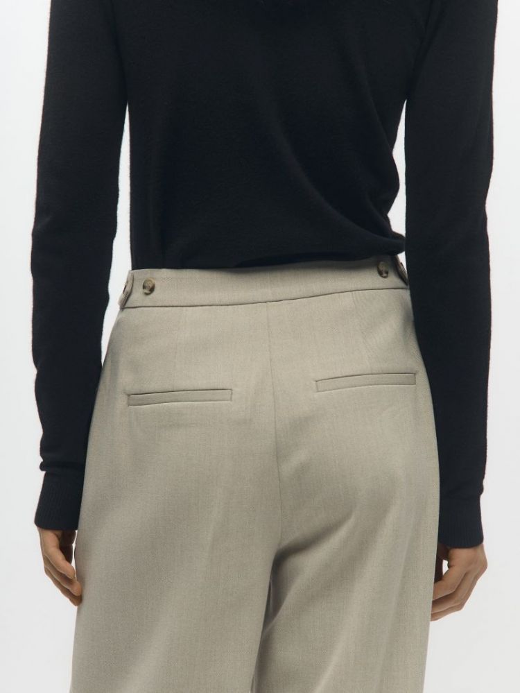 OBJKAMMY MW WIDE PANTS NOOS 178412001 Silve