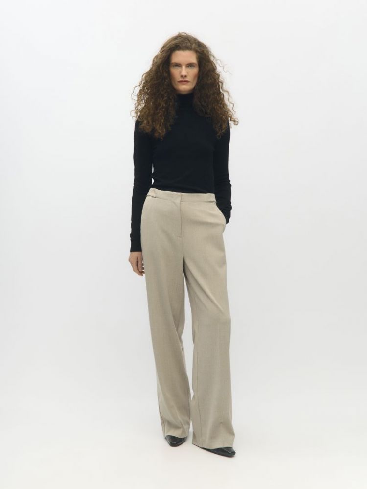 OBJKAMMY MW WIDE PANTS NOOS 178412001 Silve
