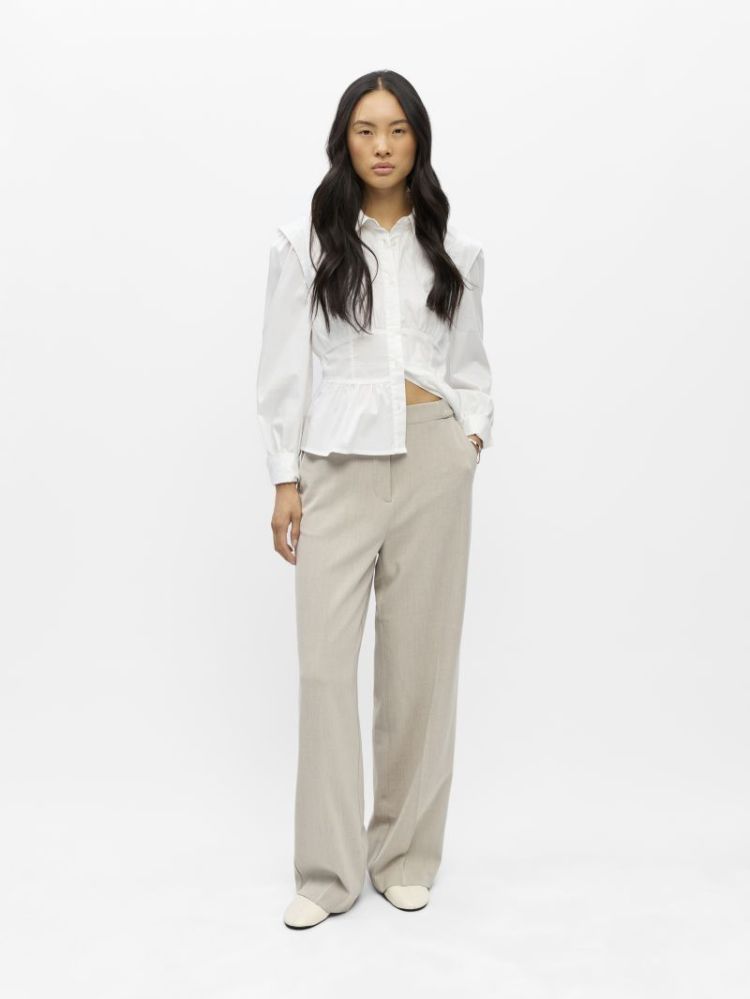 OBJKAMMY MW WIDE PANTS NOOS 178412001 Silve