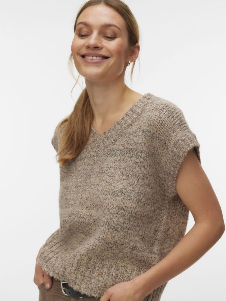 VMYLKA SL V-NECK VEST BOO 192623001 Silve