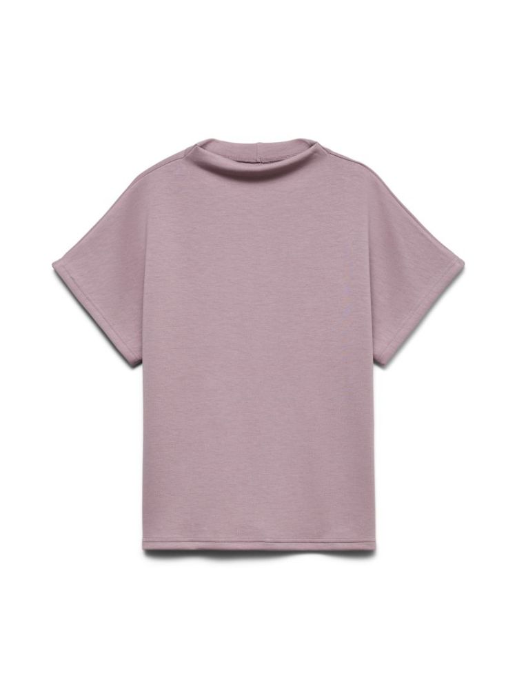 VMHALI SS FUNNEL NECK TOP JRS 279236 Elderber