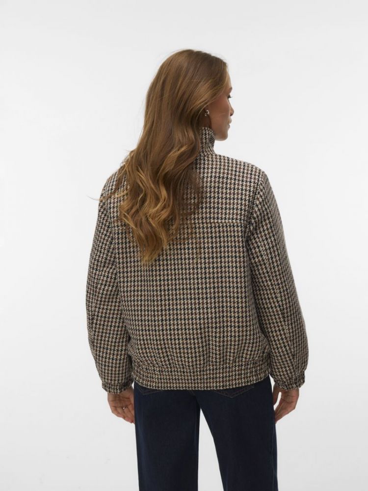 VMCHERYL SHORT CHECK JACKET EN 297957001 Choco
