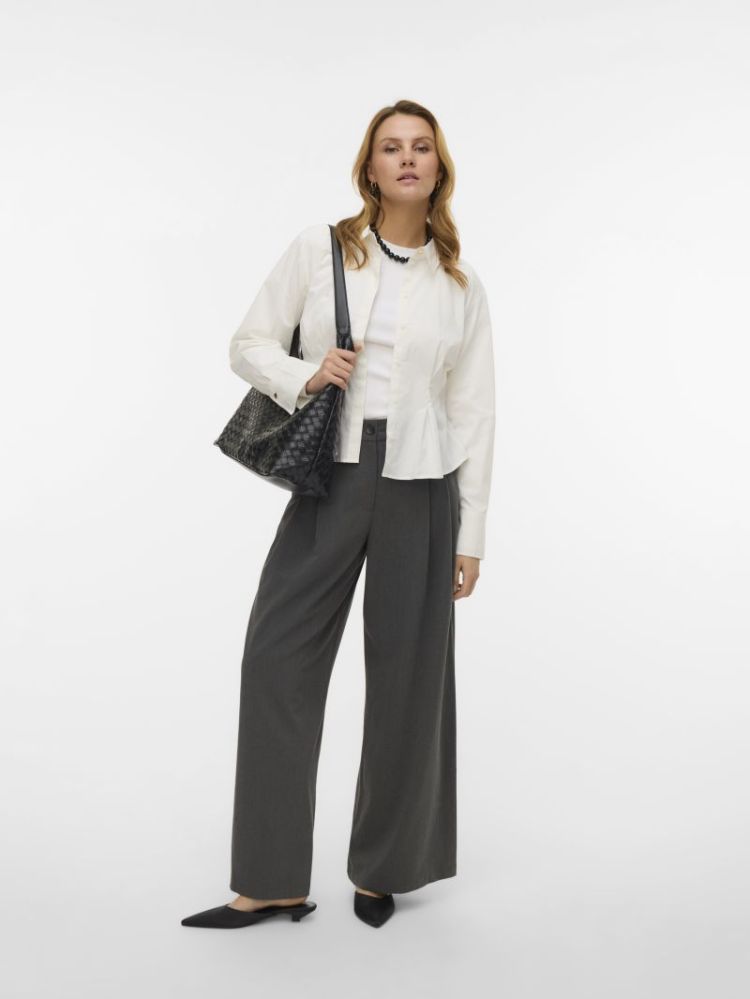 VMSTELLA MW WIDE PLEAT PANT NO 178996 Dark Gre