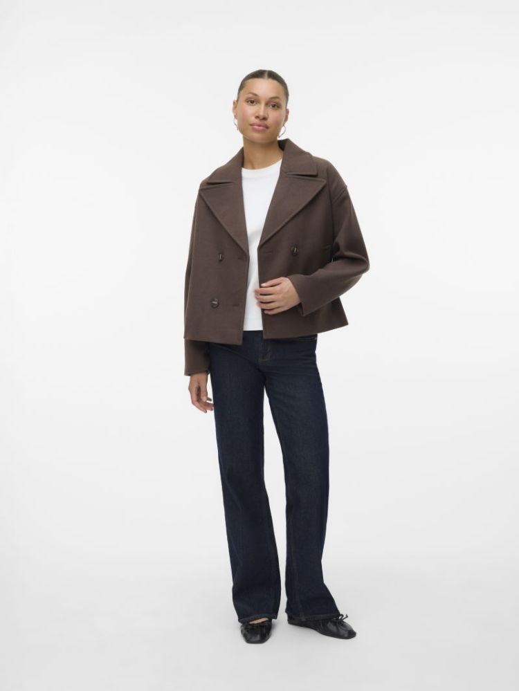 VMVINCELINE SHORT JACKET NOOS 272935 Chocolat