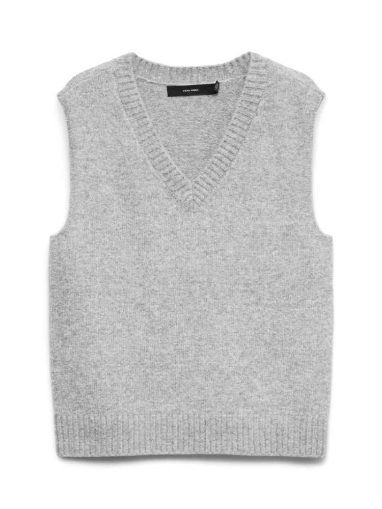 VMBOOM SL V-NECK VEST 178994 Light Gr