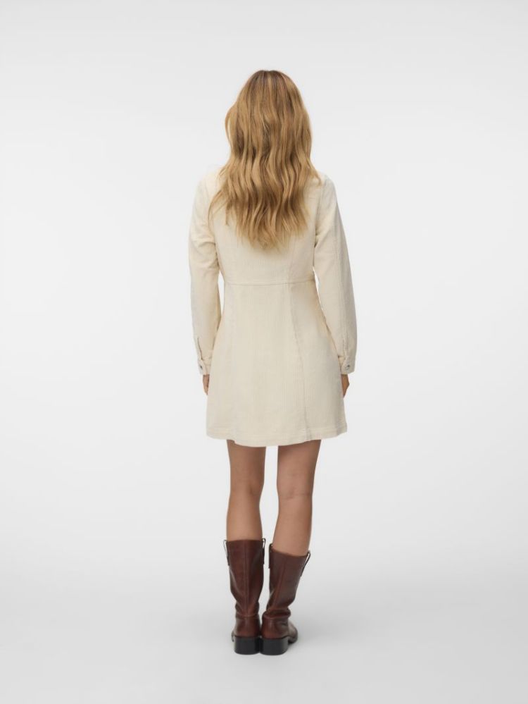 VMDAISY LS SHORT CORD DRESS NO 175626 Oatmeal