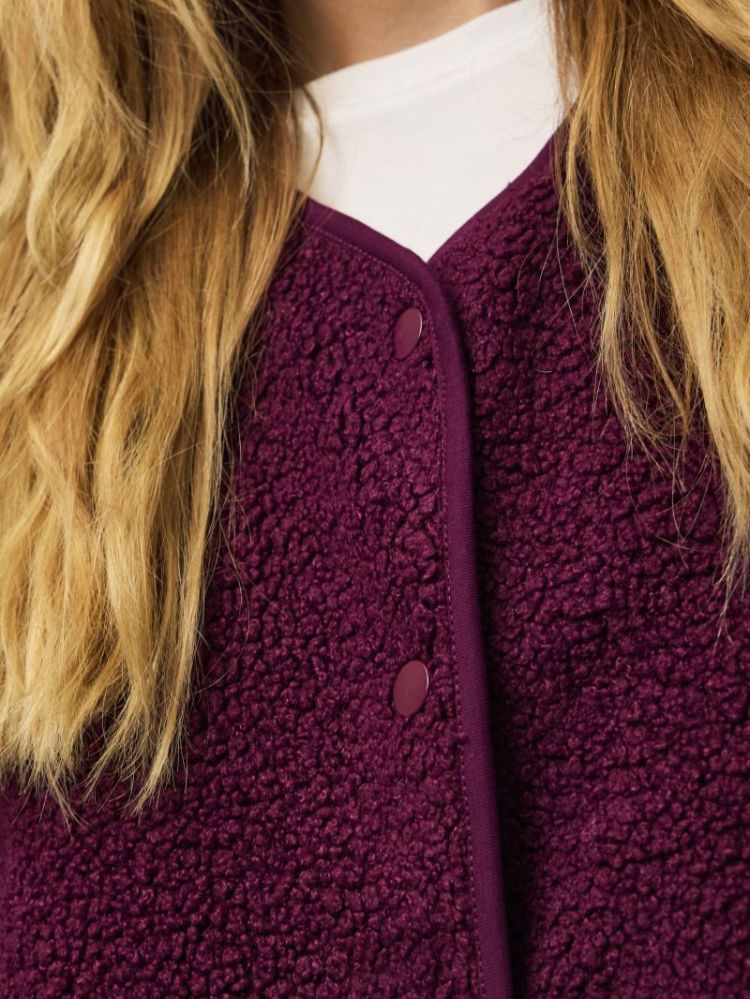 PCKATTY TEDDY VEST NOOS BC 294444 Pickled