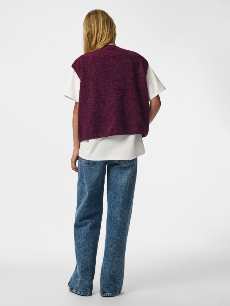 PCKATTY TEDDY VEST NOOS BC 294444 Pickled