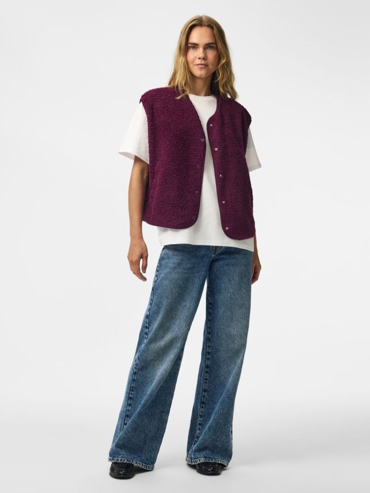 PCKATTY TEDDY VEST NOOS BC 294444 Pickled