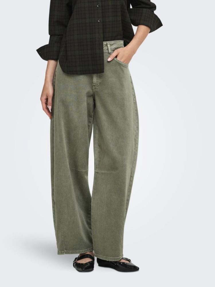 ONLCALLA MW BAGGY BARREL PANT  303968 Smokey O