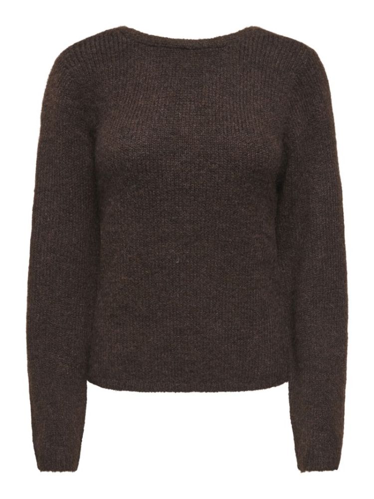 ONLMAGGIE LS CROSS V-NECK CC K 237375001 Coffe