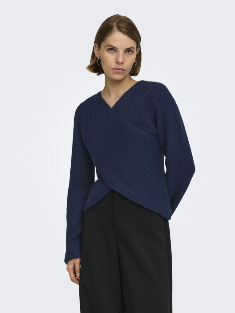 ONLMAGGIE LS CROSS V-NECK CC K 194962001 Night