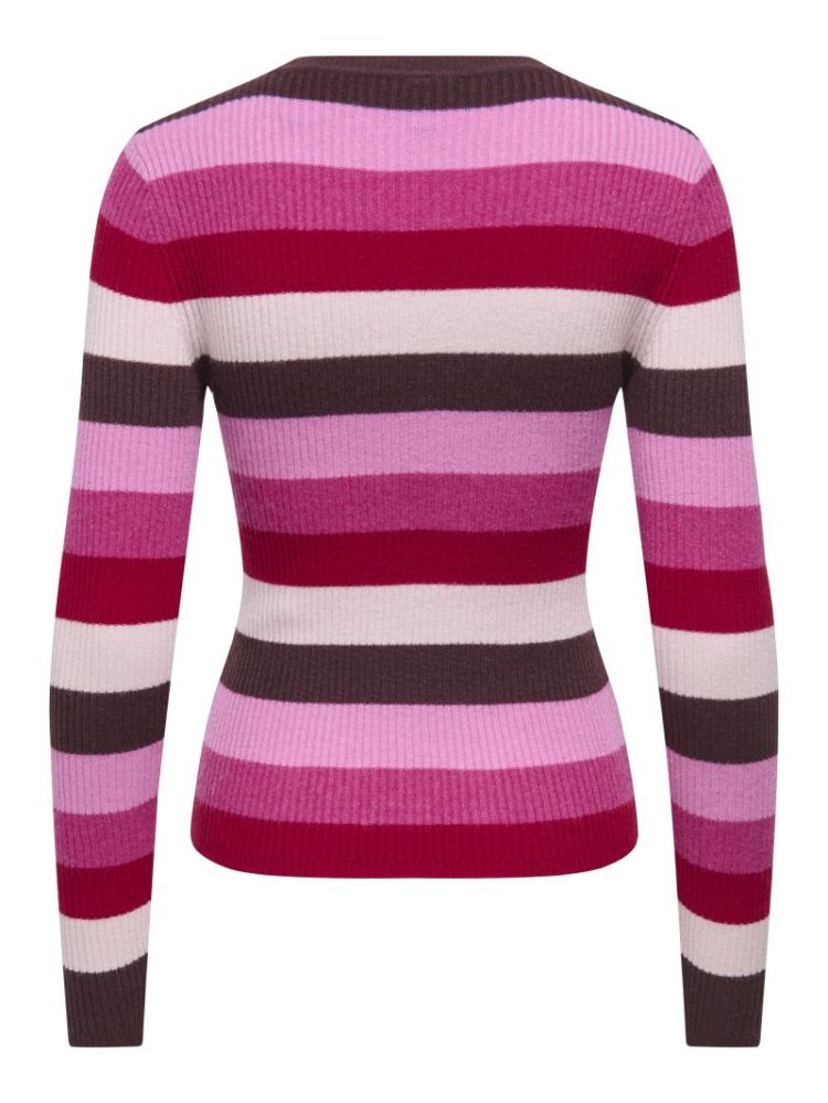 ONLIBI LS O-NECK RIB CC KNT 184723007 Fudge
