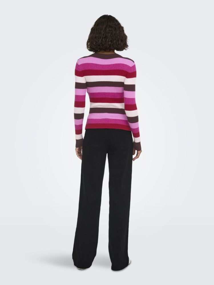 ONLIBI LS O-NECK RIB CC KNT 184723007 Fudge