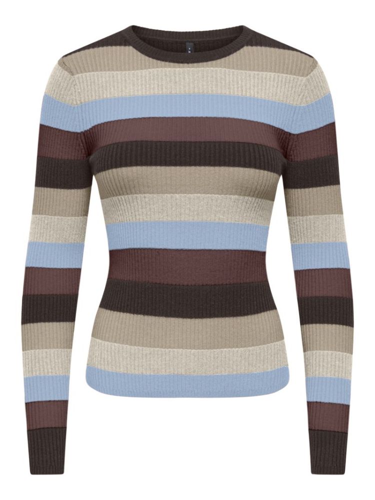 ONLIBI LS O-NECK RIB CC KNT 237375009 Coffe