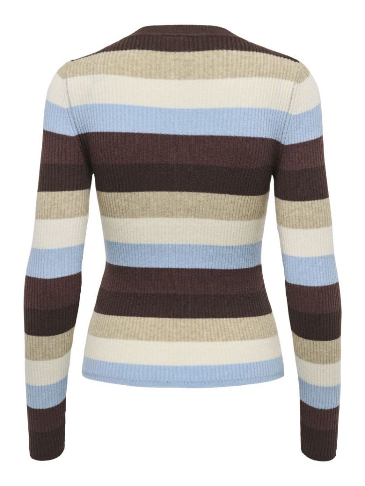 ONLIBI LS O-NECK RIB CC KNT 237375009 Coffe
