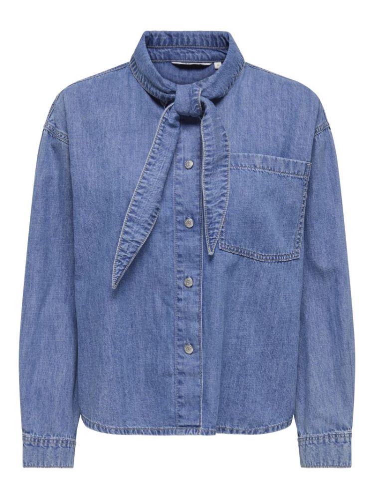 ONLALISIA LS BOW SHIRT DNM AKM 179695 Medium B