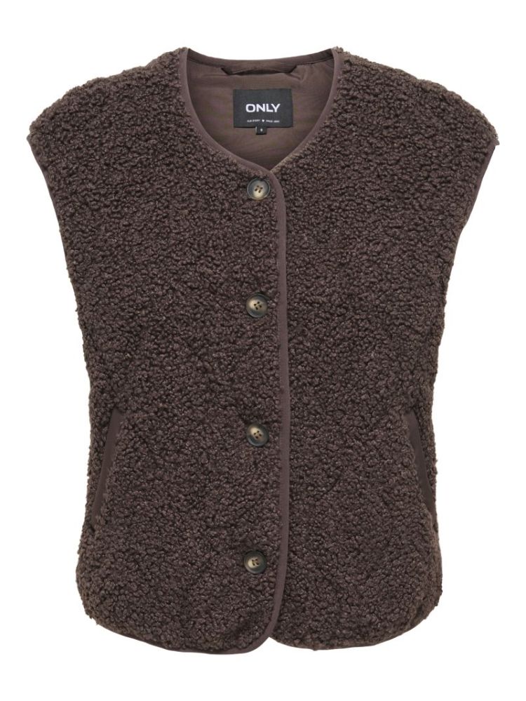 ONLINES TEDDY WAISTCOAT CC OTW 286415 Chocolat