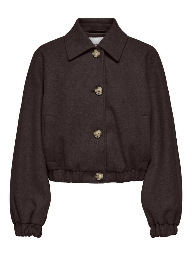ONLNANCY LIFE COLLAR JACKET CC 244915001 Choco